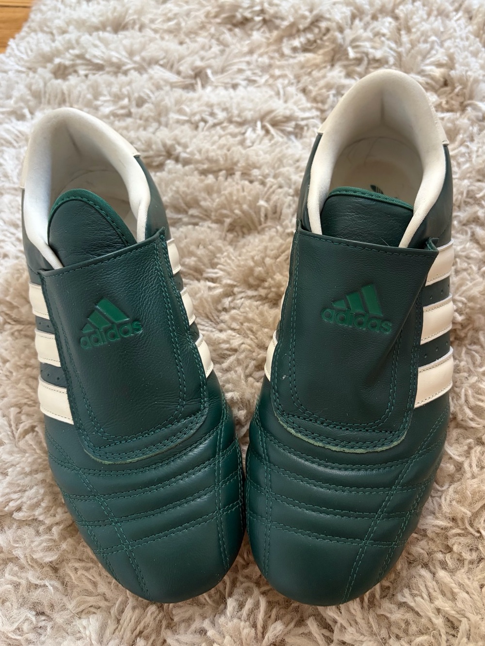 adidas green pull on sneakers size 8 - Picture 5 of 7